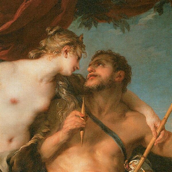 Design Toscano DA2204 39 Inch Hercules and Omphale 1724 Canvas Replica Painting - Grande