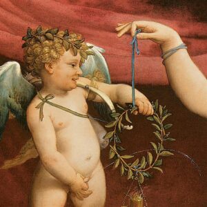 Design Toscano DA2214 46 1/4 Inch Venus and Cupid Late 1520 Canvas Replica Painting - Grande