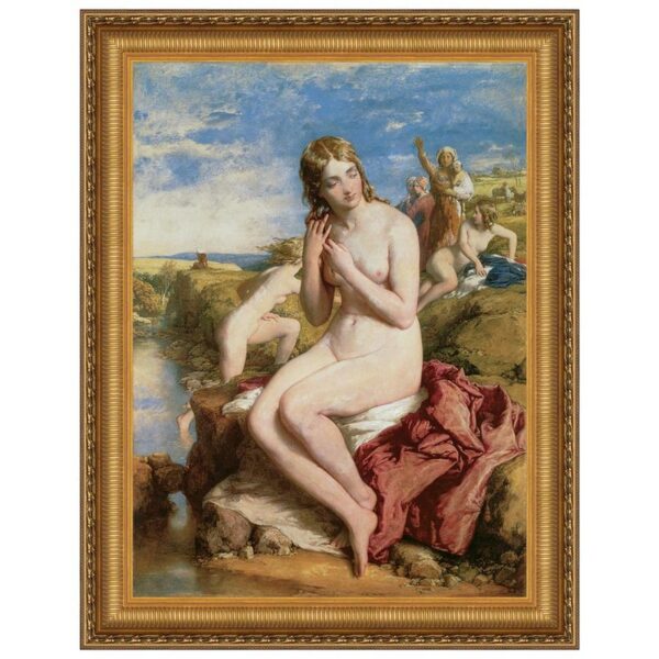 Design Toscano DA2254 38 1/4 Inch Bathers Surprised 1853 Canvas Replica Painting - Grande