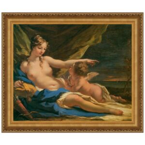 Design Toscano DA2272 29 1/4 Inch Venus and Cupid 1716 Canvas Replica Painting - Medium