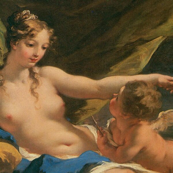 Design Toscano DA2274 45 1/4 Inch Venus and Cupid 1716 Canvas Replica Painting - Grande