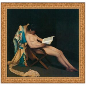 Design Toscano DA2342 28 1/2 Inch The Reading Girl 1887 Canvas Replica Painting - Medium