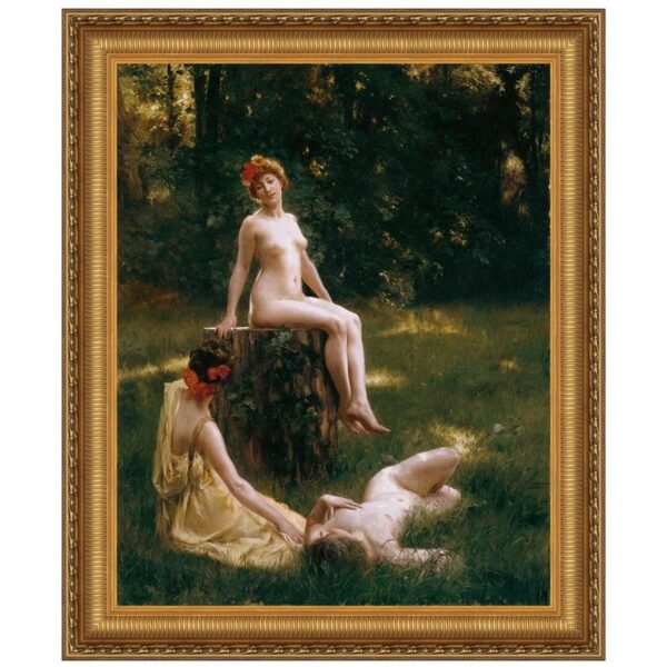 Design Toscano DA2364 39 3/4 Inch The Glade 1900 Canvas Replica Painting - Grande