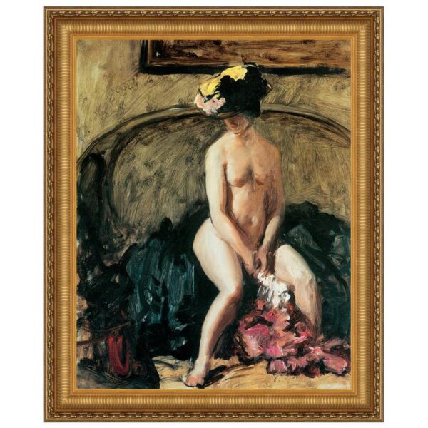 Design Toscano DA2373 34 1/4 Inch The Black Hat 1900 Canvas Replica Painting - Large