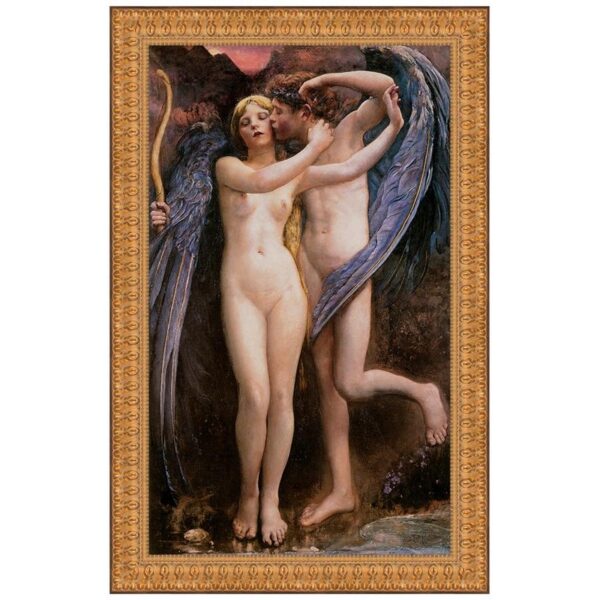 Design Toscano DA2382 20 Inch Cupid and Psyche 1891 Canvas Replica Painting - Medium