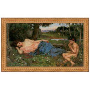 Design Toscano DA2412 28 1/2 Inch Listen To My Sweet Pipings 1911 Canvas Replica Painting - Medium