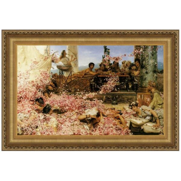 Design Toscano DA2421 21 1/4 Inch The Roses of Heliogabalus 1888 Canvas Replica Painting - Small