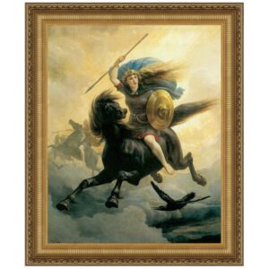 Design Toscano DA2452 24 3/4 Inch Valkyrie 1865 Canvas Replica Painting - Medium