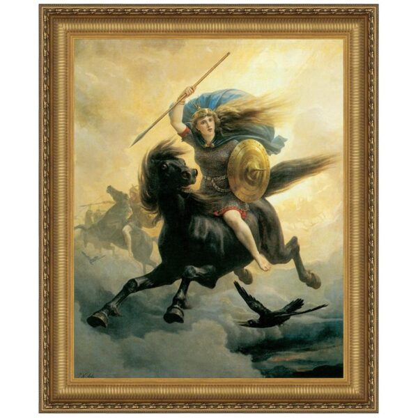 Design Toscano DA2452 24 3/4 Inch Valkyrie 1865 Canvas Replica Painting - Medium