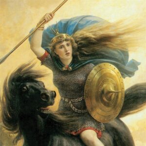 Design Toscano DA2451 15 1/4 Inch Valkyrie 1865 Canvas Replica Painting - Small