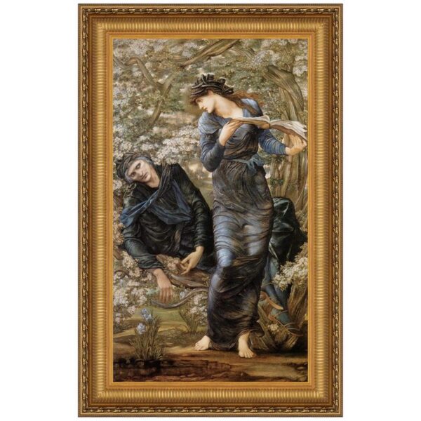 Design Toscano DA2514 31 3/4 Inch The Beguiling of Merlin 1874 Canvas Replica Painting - Grande