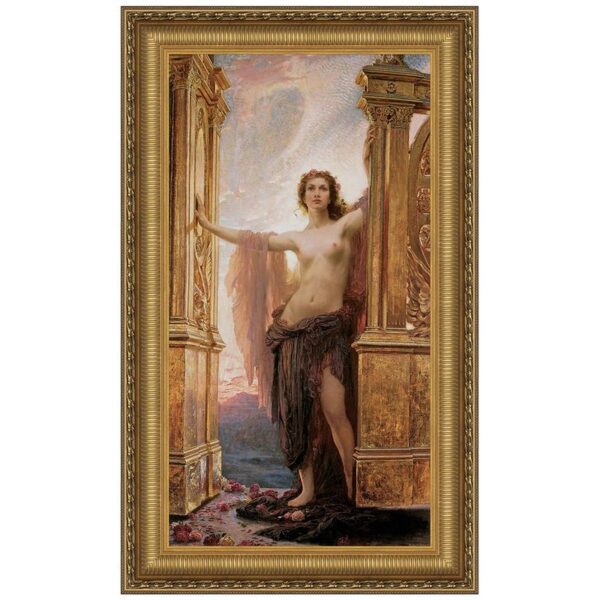 Design Toscano DA2551 15 1/4 Inch The Gates of Dawn 1900 Canvas Replica Painting - Small