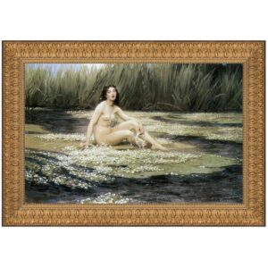 Design Toscano DA2584 48 1/2 Inch The Water Nymph 1908 Canvas Replica Painting - Grande