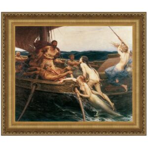 Design Toscano DA2592 29 1/4 Inch Ulysses and The Sirens 1909 Canvas Replica Painting - Medium