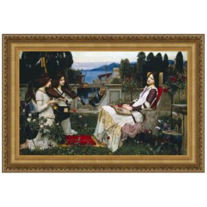 Design Toscano DA2741 17 1/4 Inch St Cecilia 1895 Canvas Replica Painting - Small