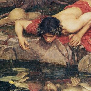 Design Toscano DA2772 29 1/4 Inch Echo and Narcissus 1903 Framed Canvas Replica Painting - Medium