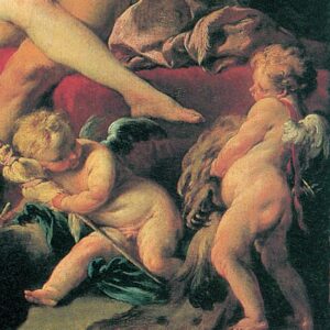 Design Toscano DA3011 15 1/4 Inch Hercules and Omphale 1735 Canvas Replica Painting - Small