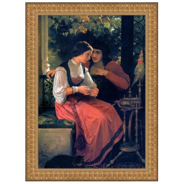 Design Toscano DA3022 20 1/2 Inch The Proposal 1872 Canvas Replica Painting - Medium