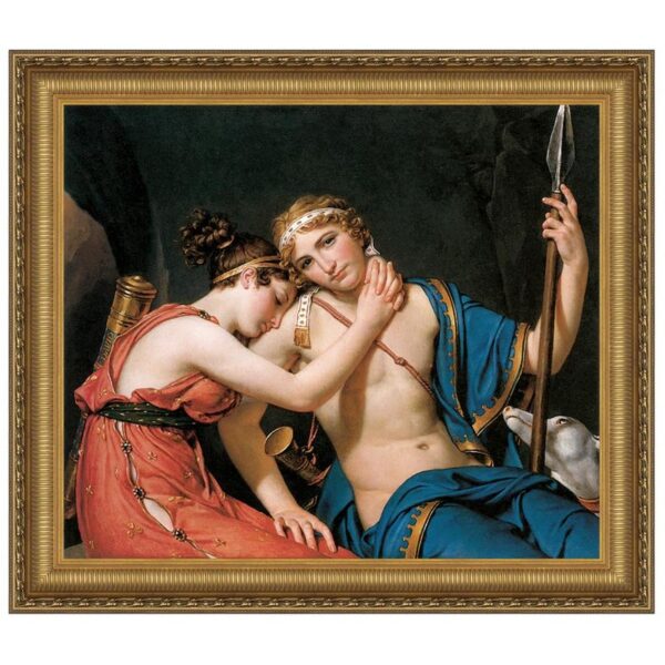 Design Toscano DA3053 36 3/4 Inch The Farewell of Telemachus and Eucharis 1818 Canvas Replica Painting - Large