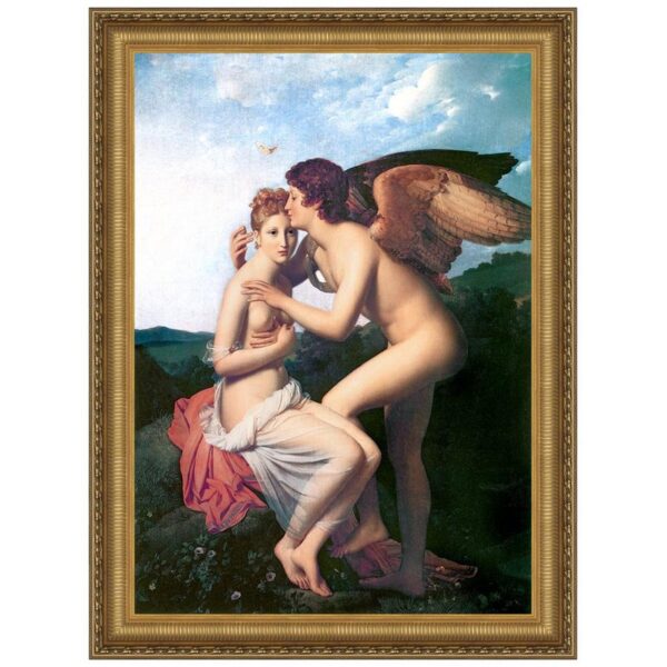 Design Toscano DA3113 28 1/4 Inch Psyche and Cupid 1798 Canvas Replica Painting - Large