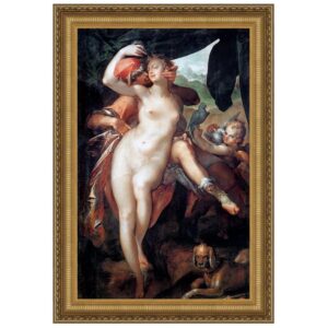 Design Toscano DA3213 28 1/4 Inch Venus and Adonis 1597 Canvas Replica Painting - Large