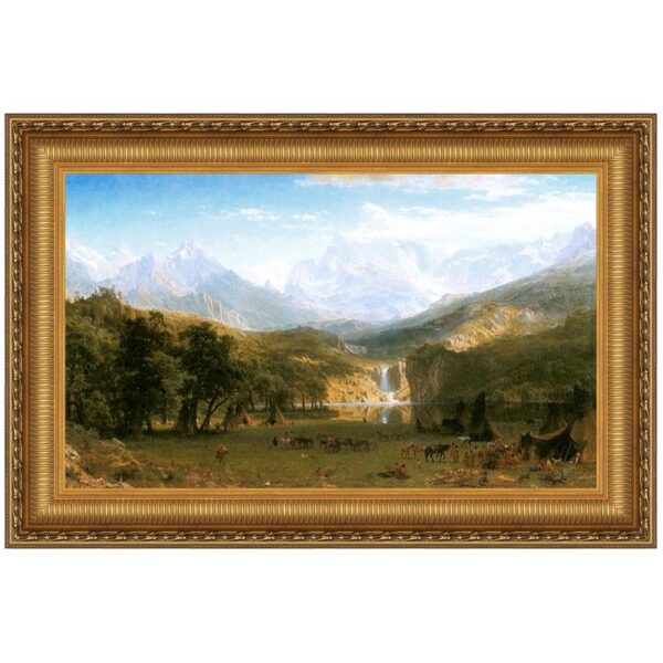 Design Toscano DA3343 40 1/4 Inch The Rocky Mountains Landers Peak 1863 Canvas Replica Painting - Large