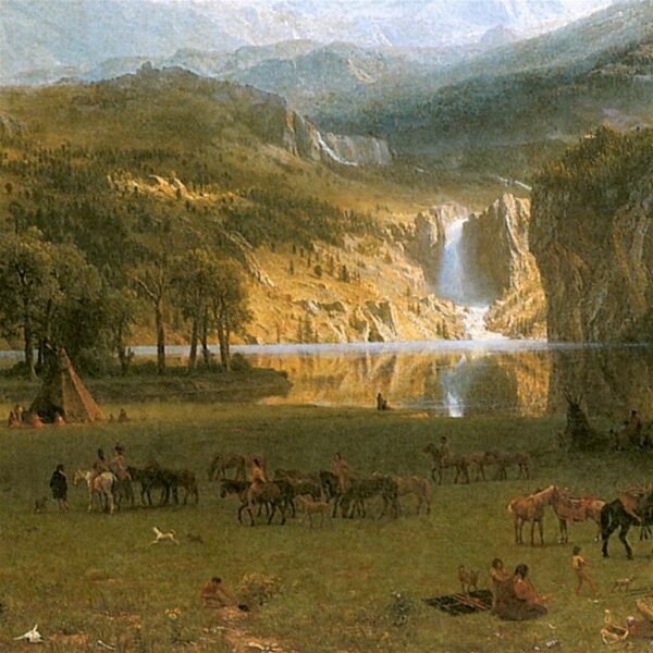 Design Toscano DA3342 27 1/4 Inch The Rocky Mountains Landers Peak 1863 Canvas Replica Painting - Medium