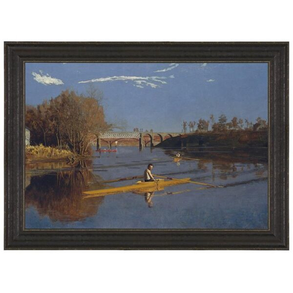 Design Toscano DA3392 25 Inch The Champion Single Sculls 1871 Canvas Replica Painting - Medium