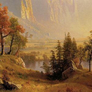 Design Toscano DA3563 38 3/4 Inch Yosemite Valley 1868 Framed Canvas Replica Painting - Large