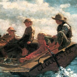 Design Toscano DA3571 16 3/4 Inch Breezing Up a Fair Wind 1876 Canvas Replica Painting - Small