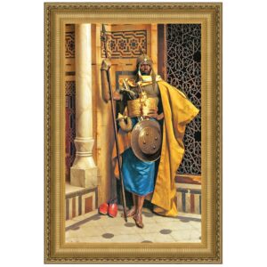 Design Toscano DA3644 33 3/4 Inch Palace Guard Framed Canvas Replica Painting - Grande