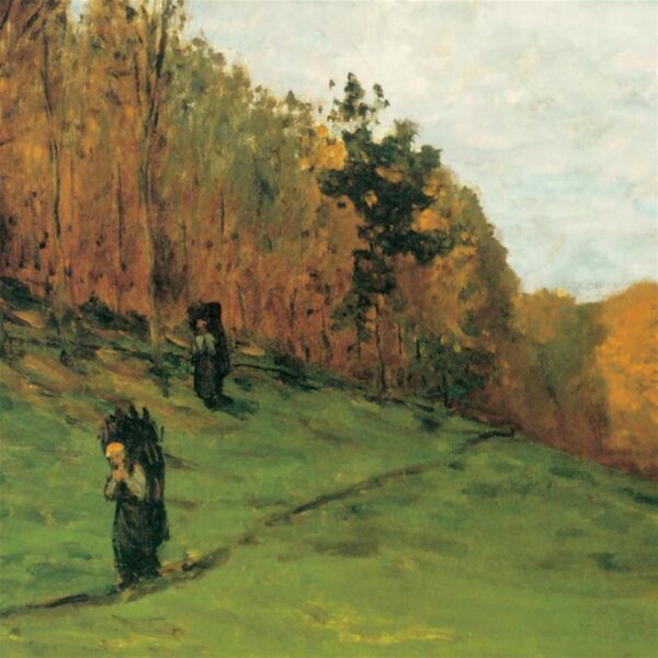 Design Toscano DA3771 17 1/4 Inch Woodgatherers at The Edge of The Forest 1863 Canvas Replica Painting - Small