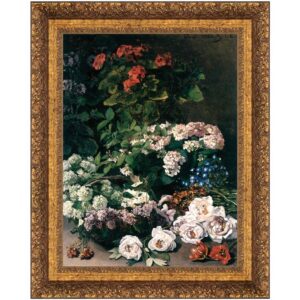 Design Toscano DA3784 37 Inch Spring Flowers 1864 Canvas Replica Painting - Grande