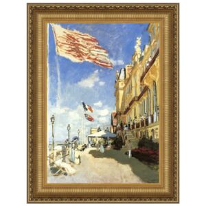 Design Toscano DA3844 36 3/4 Inch Hotel Des Roches Noires Trouville 1870 Canvas Replica Painting - Grande