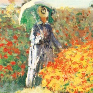 Design Toscano DA3871 15 Inch Camille Monet On a Garden Bench 1873 Canvas Replica Painting - Small