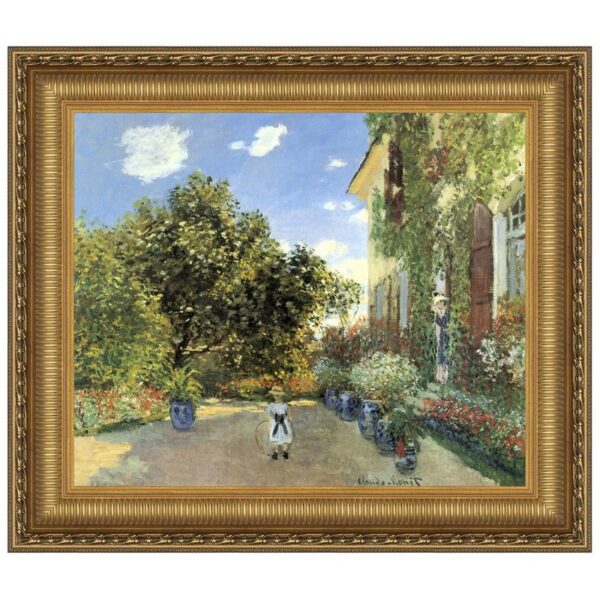 Design Toscano DA3893 34 3/4 Inch Artists House at Argenteuil 1873 Canvas Replica Painting - Large