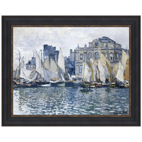 Design Toscano DA3911 14 3/4 Inch The Museum at Le Havre 1873 Canvas Replica Painting - Small