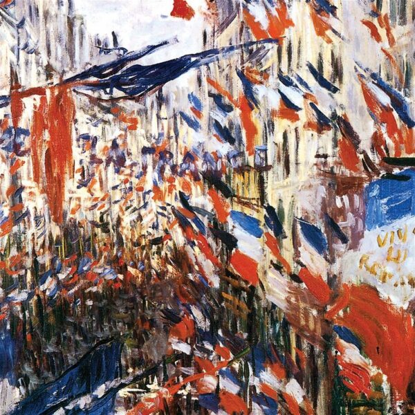 Design Toscano DA4022 22 3/4 Inch The Rue Montorgueil in Paris 1878 Canvas Replica Painting - Medium