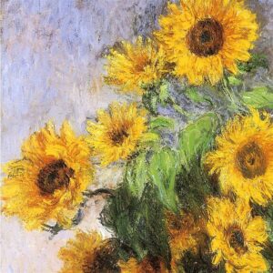 Design Toscano DA4061 12 3/4 Inch Bouquet of Sunflowers 1881 Canvas Replica Painting - Small