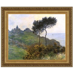 Design Toscano DA4083 35 3/4 Inch The Church at Varengaville 1882 Canvas Replica Painting - Large