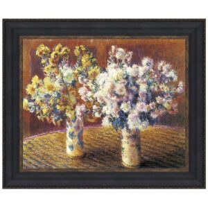 Design Toscano DA4134 46 1/4 Inch Two Vases of Chrysanthemums 1888 Canvas Replica Painting - Grande