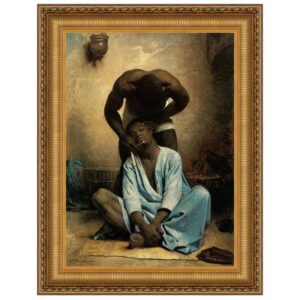 Design Toscano DA4223 29 1/4 Inch The Barber of Suez 1876 Canvas Replica Painting - Large