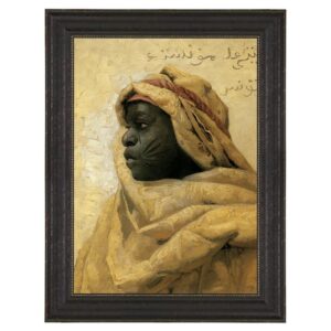 Design Toscano DA4321 13 Inch Portrait of a Nubian 1886 Canvas Replica Painting - Small