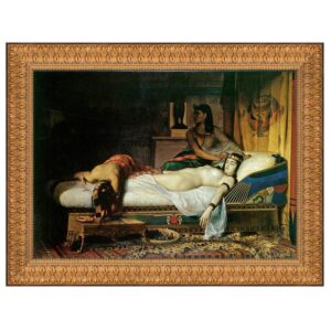 Design Toscano DA4333 37 Inch The Death of Cleopatra 1874 Canvas Replica Painting - Large