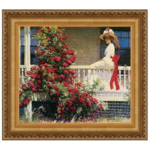 Design Toscano DA4612 26 1/2 Inch The Crimson Rambler 1908 Canvas Replica Painting - Medium