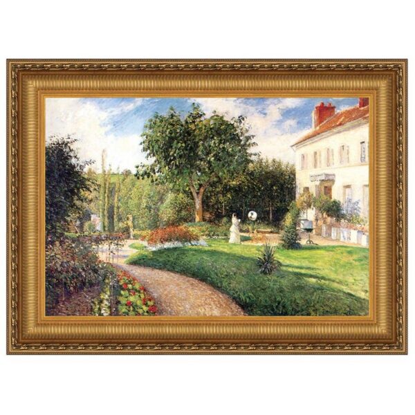 Design Toscano DA4623 46 1/4 Inch Garden of Les Mathurins at Pontoise 1876 Canvas Replica Painting - Large