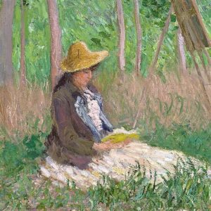 Design Toscano DA4723 38 1/4 Inch in The Woods at Giverny with Hosched Sisters 1887 Canvas Replica Painting - Large