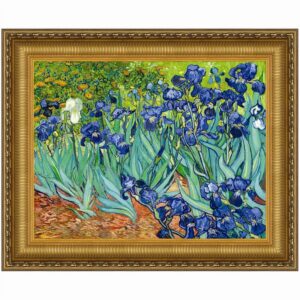 Design Toscano DA4732 34 1/4 Inch Irises 1889 Canvas Replica Painting - Medium