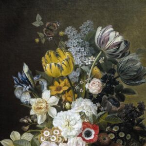 Design Toscano DA4841 18 Inch Still Life with Flowers 1839 Canvas Replica Painting - Small