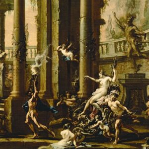 Design Toscano DA4892 28 1/2 Inch The Triumph of Venus 1730 Framed Canvas Replica Painting - Medium